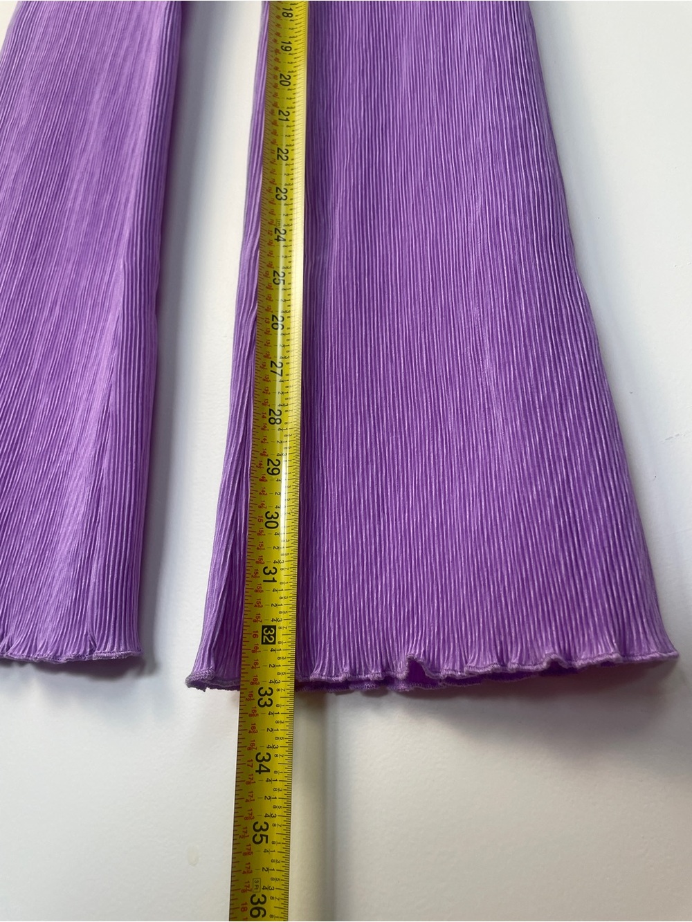 Mango Ribbed Wide-Leg Pants in Lilac - Picture 7 of 9